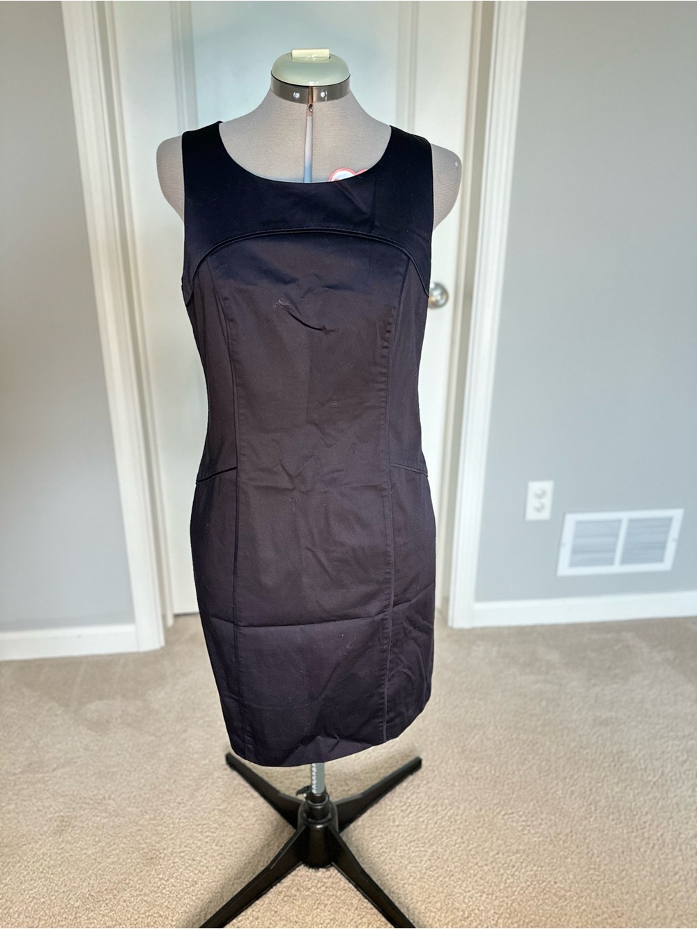 Marc New York Sleeveless Black Midi Dress Size 10